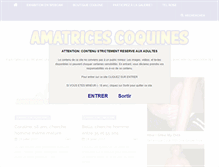 Tablet Screenshot of amatrices-coquines.net